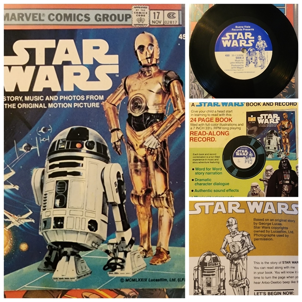 Star Wars: # 450 Read Along Book 33 1/3 Record 1979